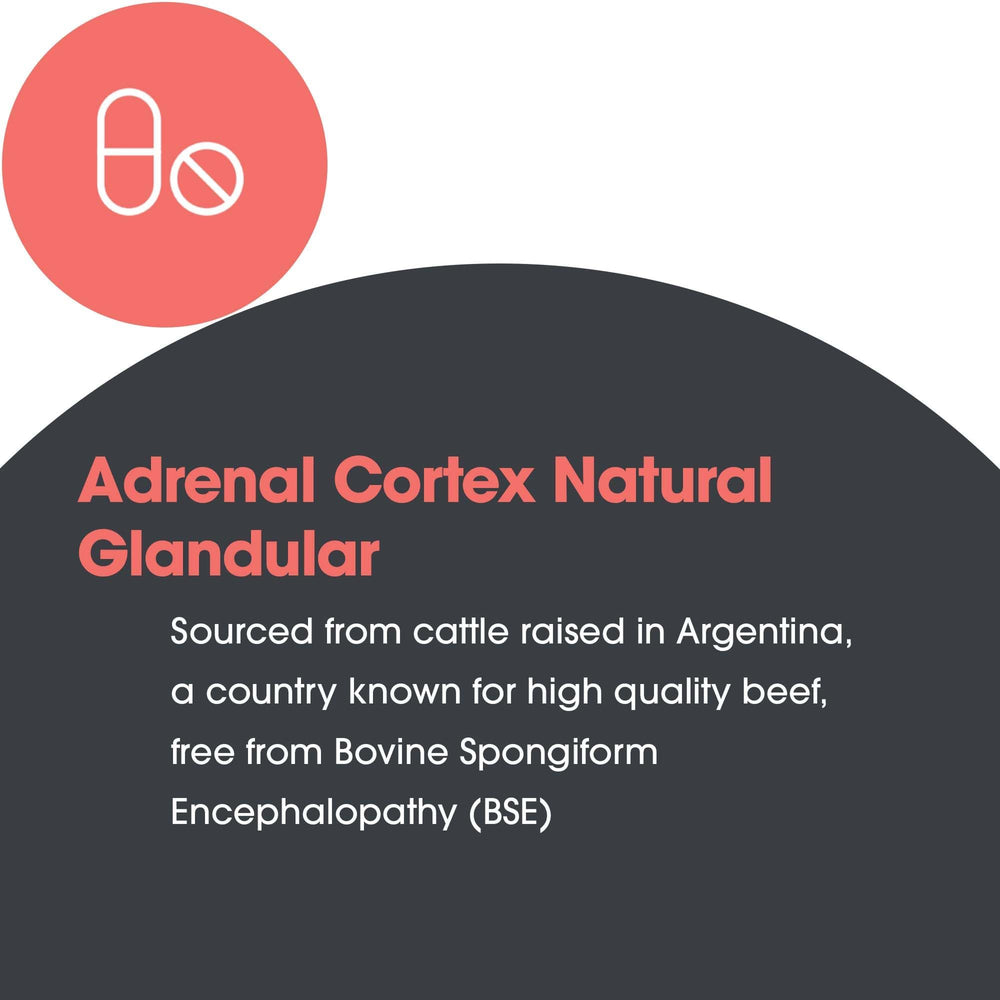 ARG Adrenal Cortex bottle side view shows compact dosing for on the go.
