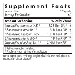 ARG BifidoBiotics capsules close-up shows vegetarian capsules for gut-friendly daily support.