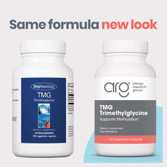 ARG TMG capsules ready for daily supplementation routine