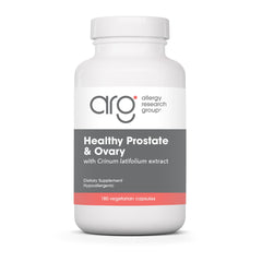 Allergy Research Group Healthy Prostate Ovary bottle with capsules for reproductive wellness