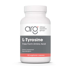 Allergy Research Group L-Tyrosine 500mg bottle front for easy daily use.