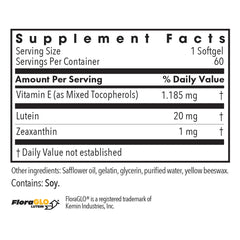 Allergy Research Group Lutein capsules closeup showing purity and quality.