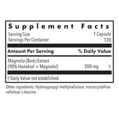 Allergy Research Group Magnolia Extract capsules ready for daily use and stress balance.