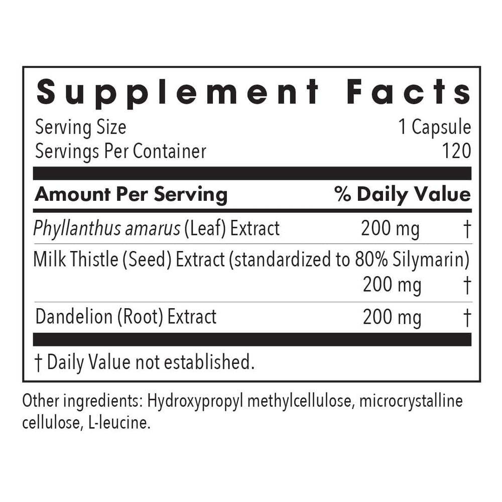 Allergy Research Group Milk Thistle Plus capsules closeup highlighting vegetarian design for daily wellness