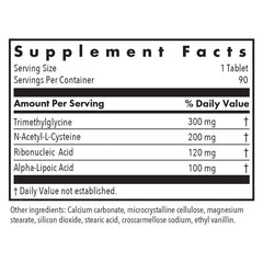 Pouring NAC Enhanced bottle illustrating a simple daily intake routine.