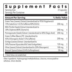 Allergy Research Group Nrf2 Renew bottle side showing label details for ingredients