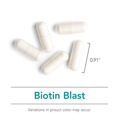 Doctor-developed Allergy Research Group HiBiotin formula shown on bottle for quality assurance