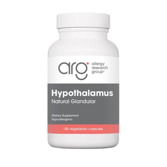 Allergy Research Group Nutricology hypothalamus bottle highlights endocrine support