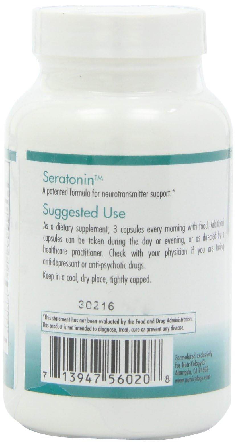 Morning-use scene with Nutricology Seratonin capsules ready for daily routine