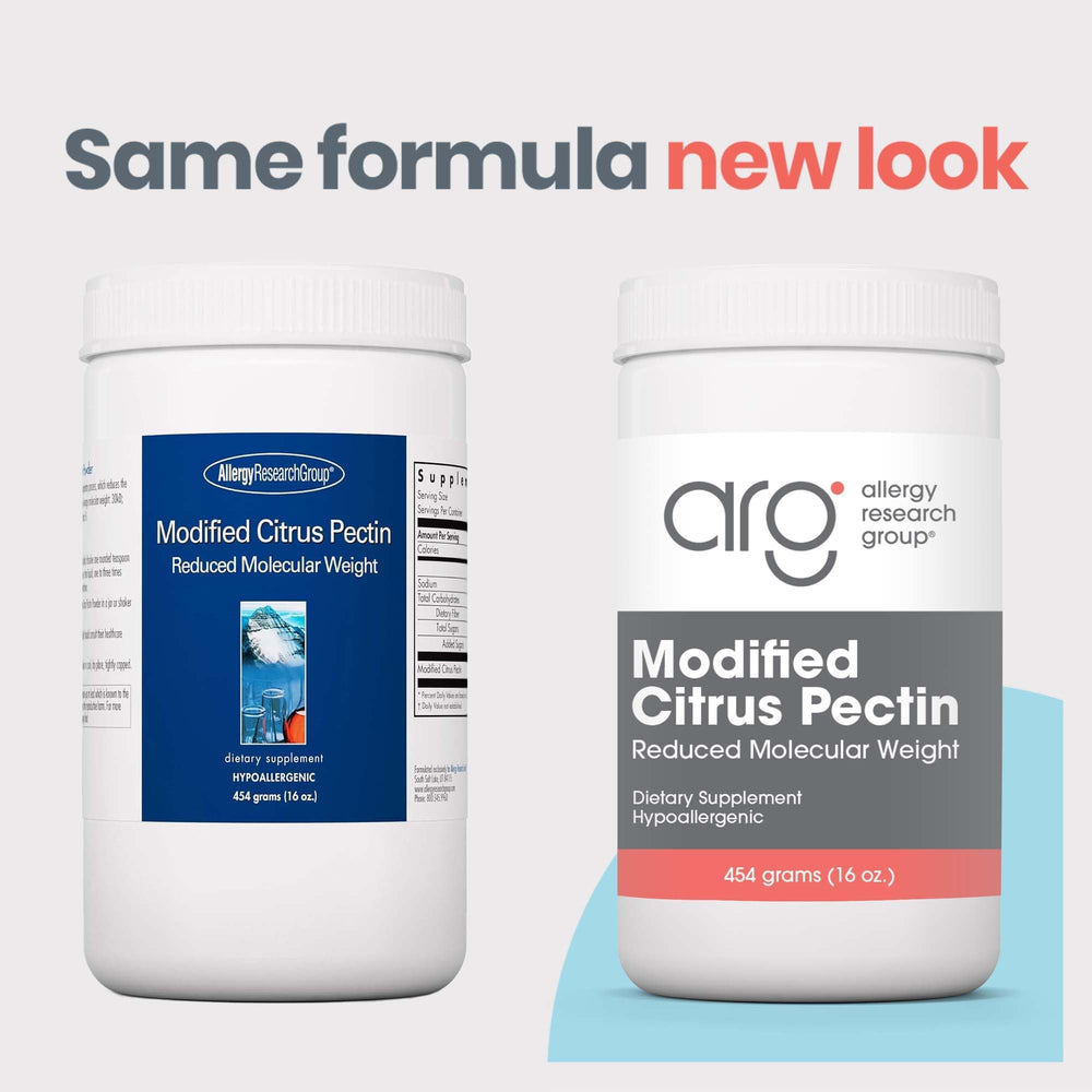 Allergy Research Group pectin powder dissolving in liquid for easy daily mixing