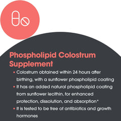 Allergy Research Group phospholipid colostrum scoop serving for easy daily dosage