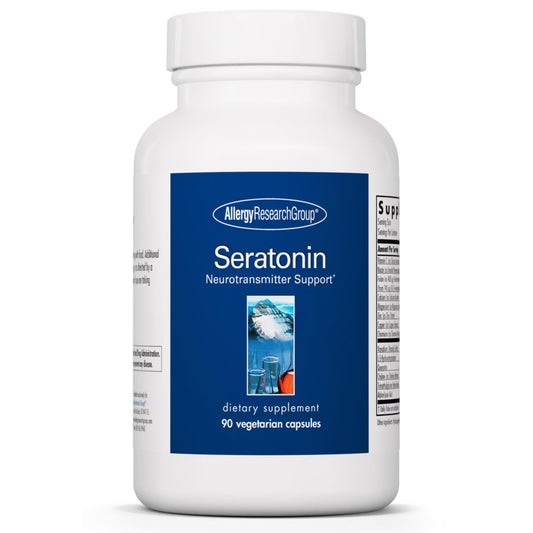 Allergy Research Group Seratonin bottle with capsules for serotonin pathway support and calm mood