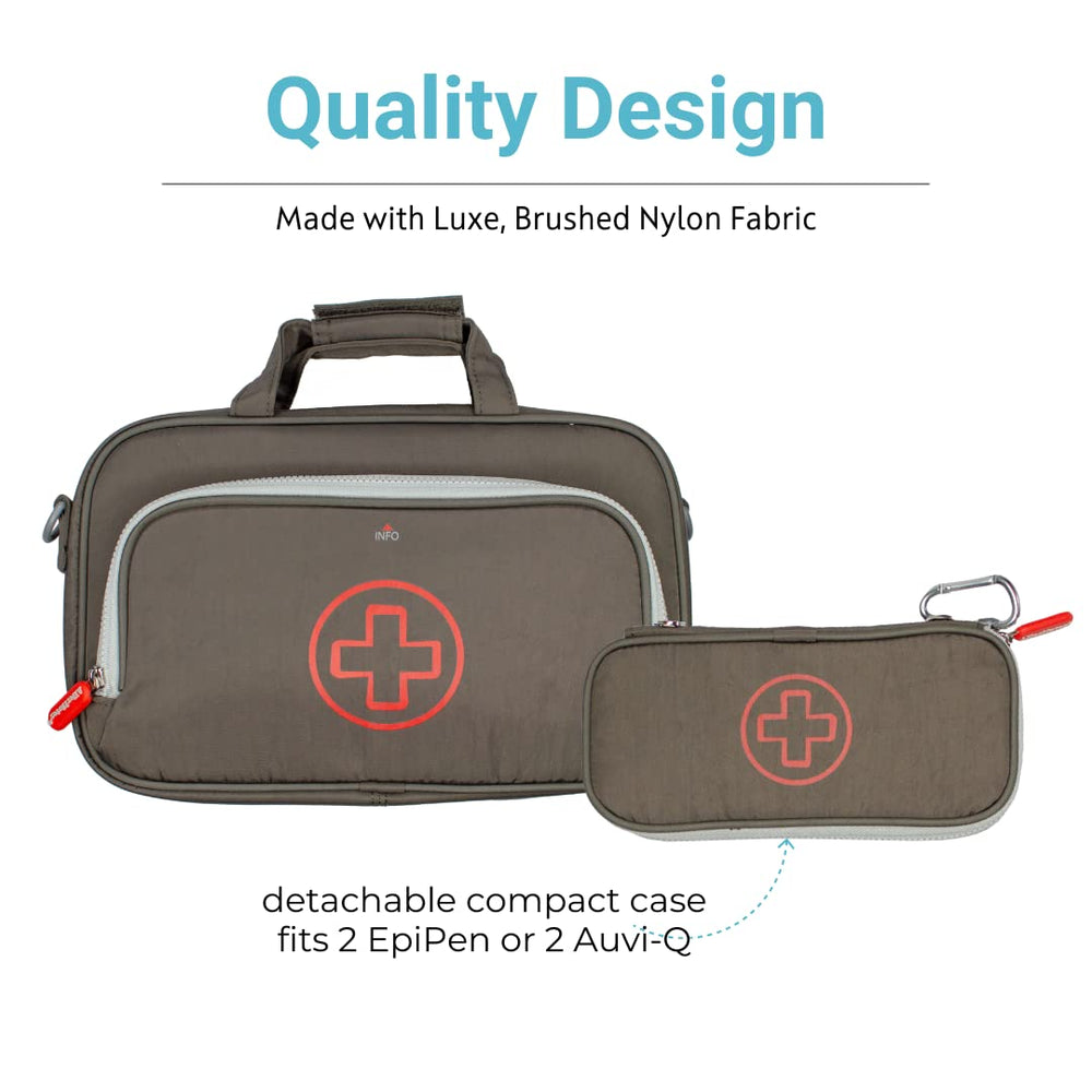 Allermates Parker detachable mini medic case for quick access