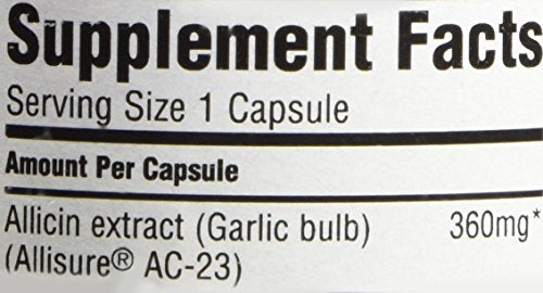 ALLIMAX AlliUltra odorless capsules preventing garlic aftertaste during use.
