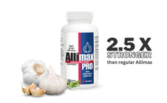 Allimax Pro immune-support themed image highlights potential daily benefits.