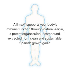 Allimax Vegcaps collection emphasizes plant-based capsule format.