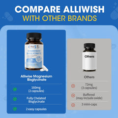 Alliwise no laxative effect magnesium capsules gentle on stomach