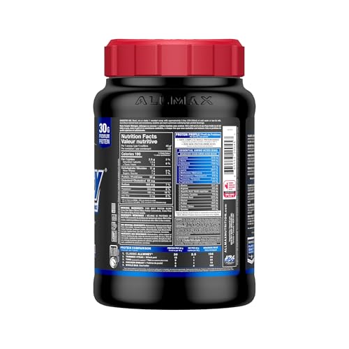 Scoop-Lock lid on ALLWHEY Vanilla keeps the scoop accessible