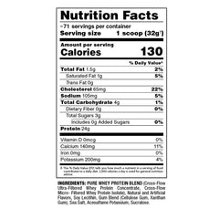 ALLMAX Gold AllWhey French Vanilla measuring spoon beside the can