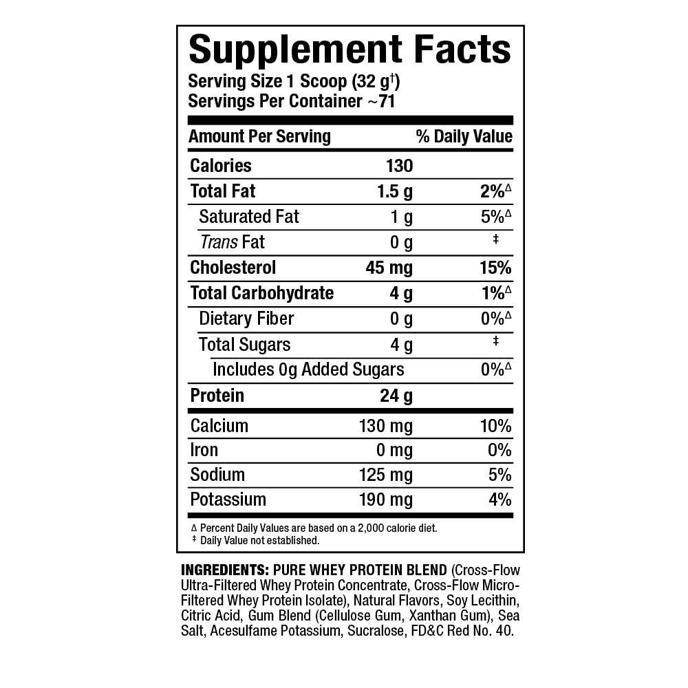 Allmax Gold ALLWHEY strawberry bottle label emphasizes gluten-free and low-carb nutrition