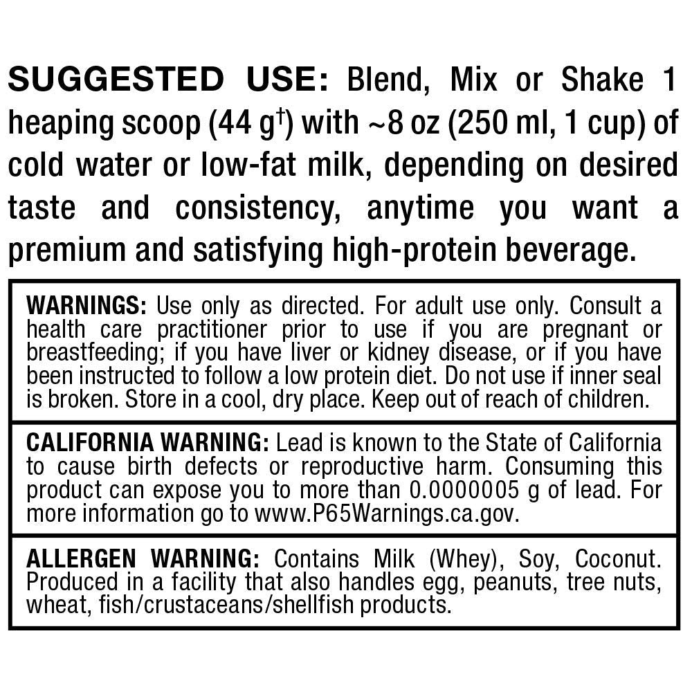 ALLMAX HEXAPRO Chocolate zero sugar claim on packaging.