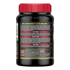 ALLMAX HEXAPRO Vanilla mixer-bottle-setup – convenient use during training sessions.