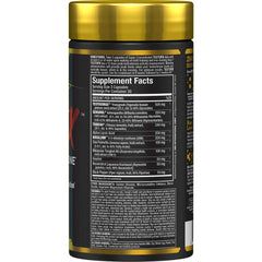 ALLMAX TestOFX ingredients panel featuring taurine and L-carnitine for energy.