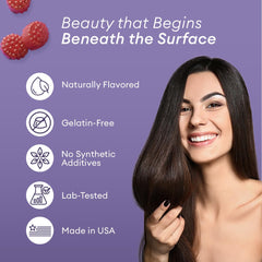Allura Hair gummies in bottle front for modern daily use