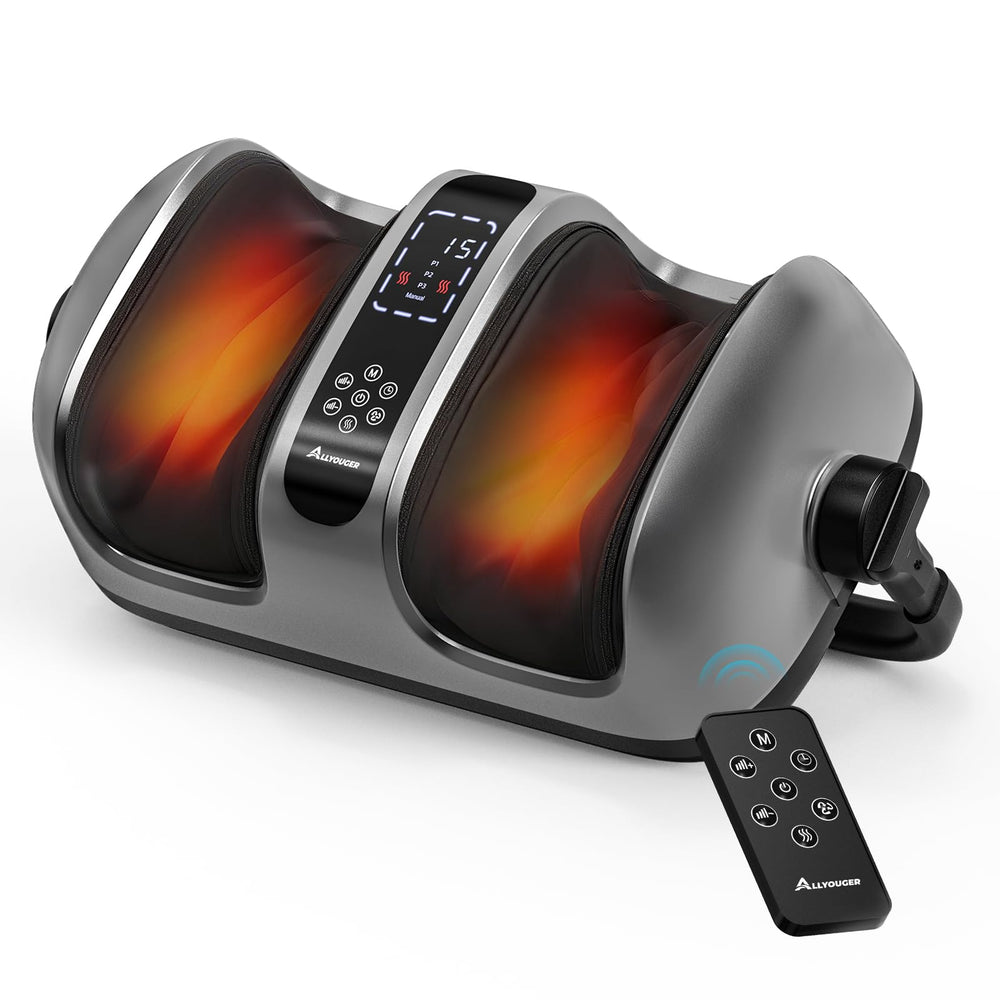 AllYouger foot massager with heat provides soothing heat therapy for tired feet