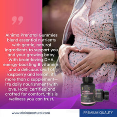 ALNIMA halal-certified label for ethical prenatal nutrition