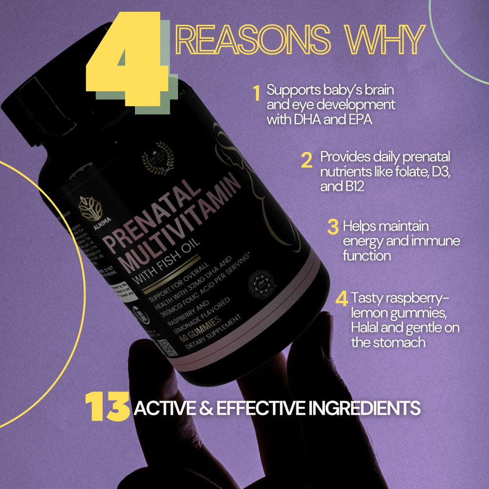 ALNIMA raspberry lemonade gummies highlighting natural flavor