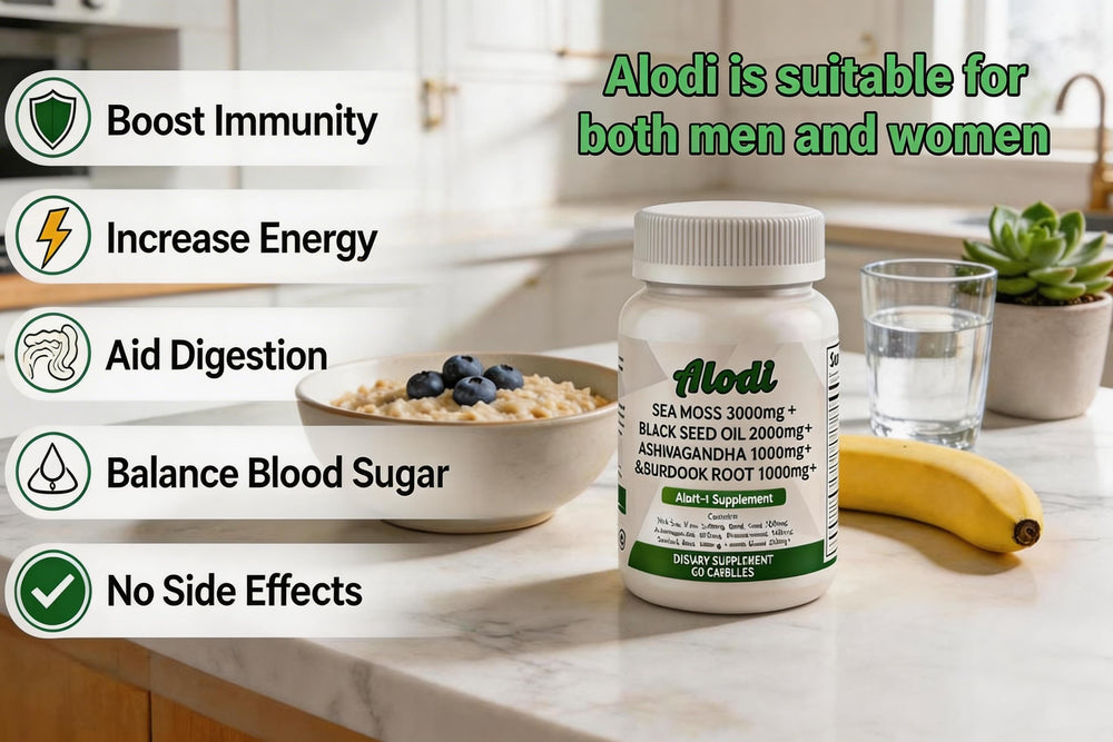 ALO DI Kelp seaweed ingredients bowl indicating iodine-rich support for the thyroid
