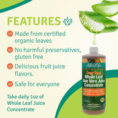 Aloe Life glass bottle on a shelf for convenient daily consumption.