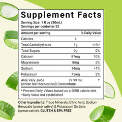 Aloe Life juice bottle pour—easy, on-the-go intake for digestion support.