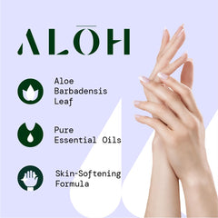 ALOH travel sanitizer bottles ideal for gym bag and everyday use.