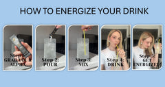 Alpha Caffeine mixed in a glass provides steady energy.