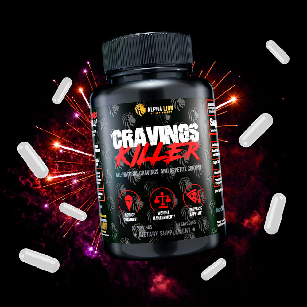 ALPHA LION Cravings Killer daily routine image suggests easy incorporation.