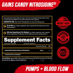 User holding ALPHA LION Gains Candy during a workout for mental focus