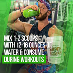 Scoop of ALPHA LION Intra measuring a precise dose for workouts