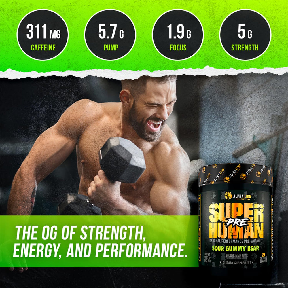 ALPHA LION Sour Gummy Bear powder flavor adds a tangy training treat