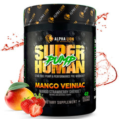 ALPHA LION Superhuman Pump bottle ready for a powerful workout.