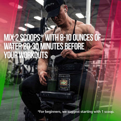 Muscle Melon flavor label on ALPHA LION Superhuman Pump can