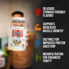 ALPHA LION Superhuman Whey scoop for easy portioning in low-carb fueling.