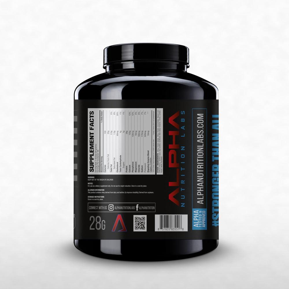 Alpha Nutrition Labs Whey Isolate Chocolate shake demonstrates quick mixability after exercise.