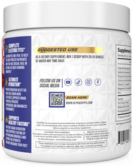Alpha Supps Alpha Lytes front packaging showing 60 servings and sugar-free claim.