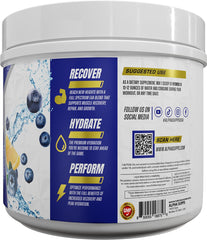 Alpha Supps Hydro 9 Aminos in a glass with ice for refreshing workout hydration.