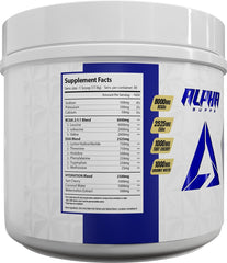 Alpha Supps Hydro 9 Aminos hydration splash in glass for workouts