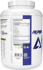 Alpha Supps ISO Low Carb whey mixer glass ready for a shake.