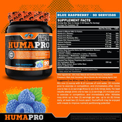 Humapro scoop dispensing highlights precise serving guidance for efficient amino acid utilization
