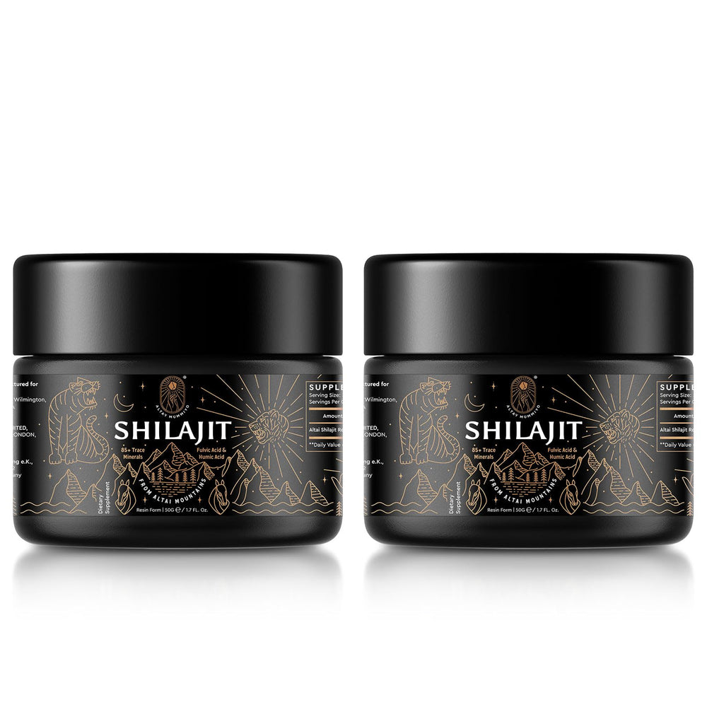 ALTAY MUMMIYO Shilajit resin bottle closeup for daily energy support.